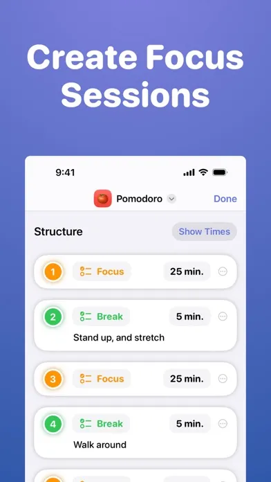 Focused Work - Pomodoro Timer应用截图