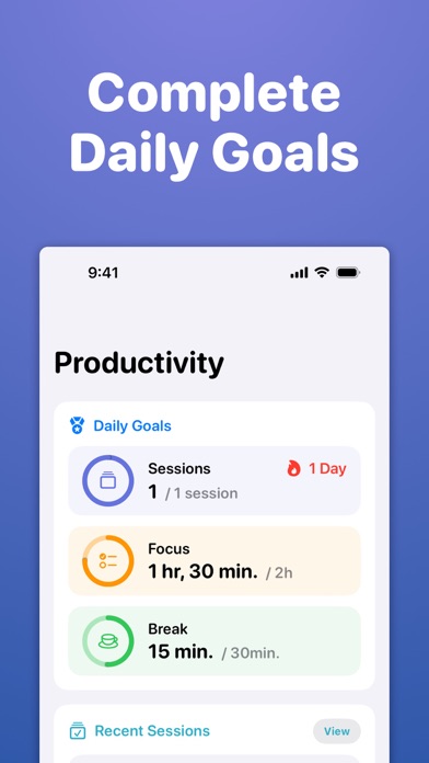 Focused Work - Pomodoro Timer スクリーンショット