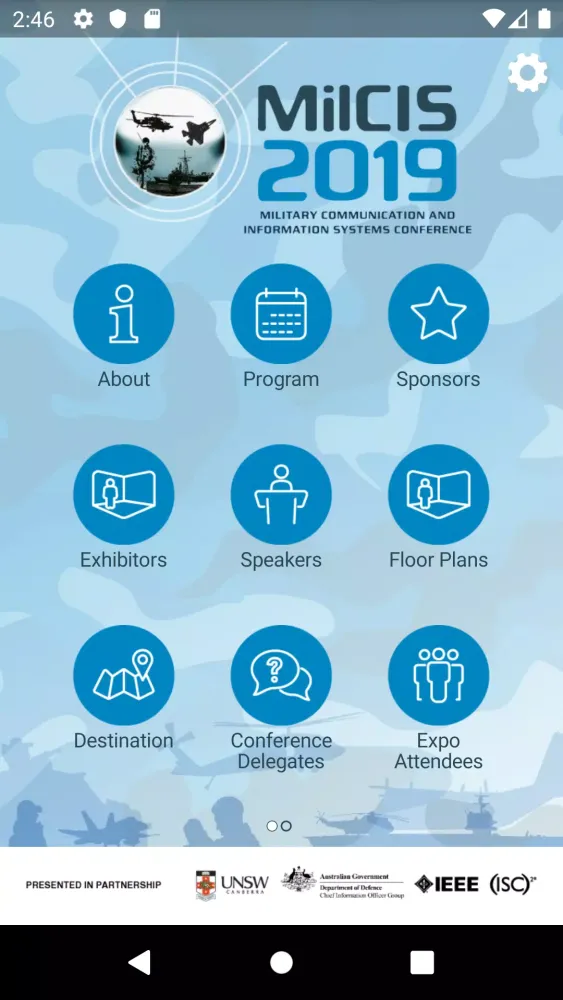 Capturas de pantalla de MilCIS 2019