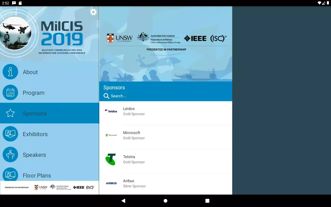 Capturas de pantalla de MilCIS 2019