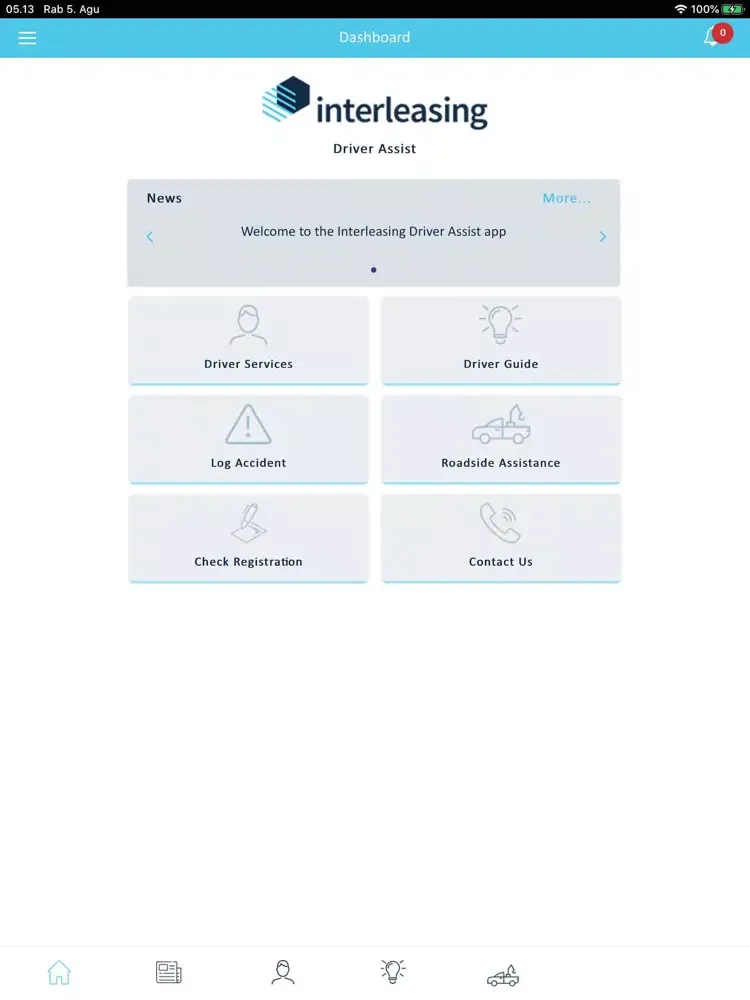 Interleasing Driver Assist iPad  Ekran Görüntüleri