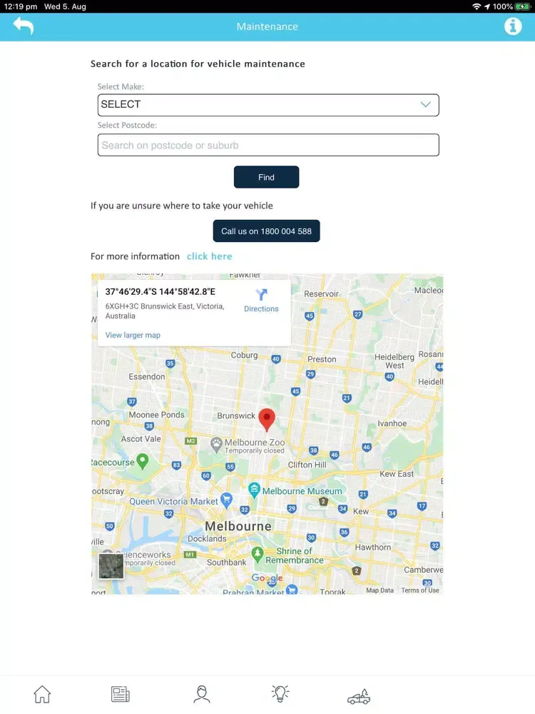Interleasing Driver Assist iPad  Ekran Görüntüleri
