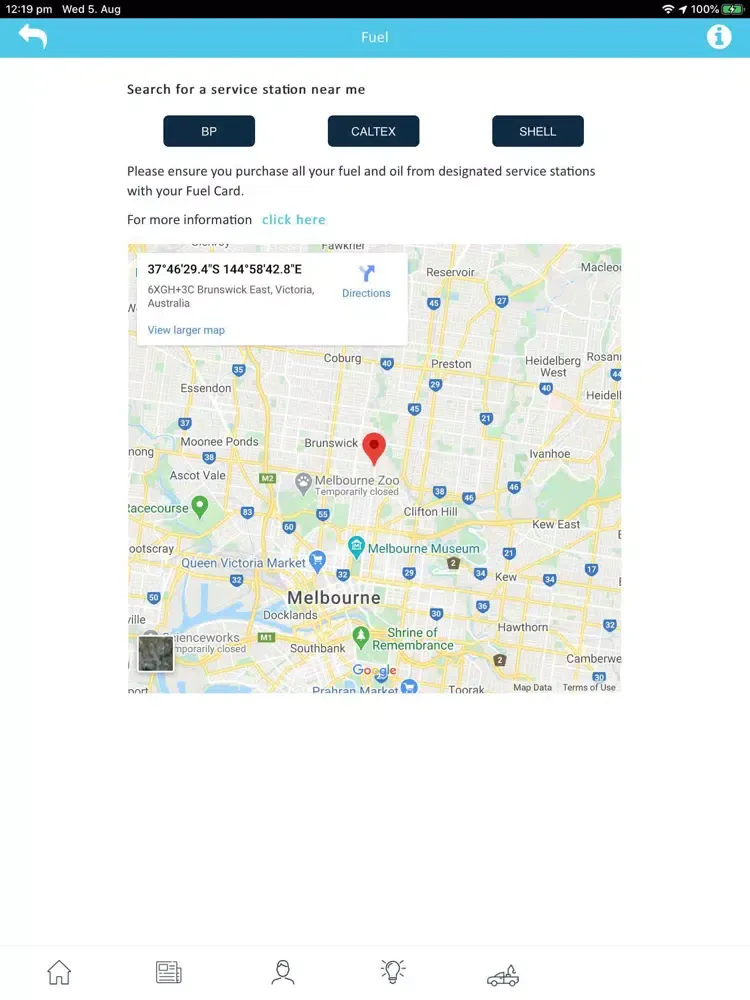 Interleasing Driver Assist iPad  Ekran Görüntüleri