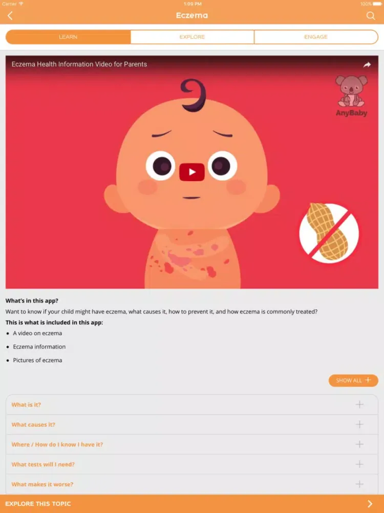 MyKidsTips - Health Information at Your Fingertips iPad  سکرین شاٹس