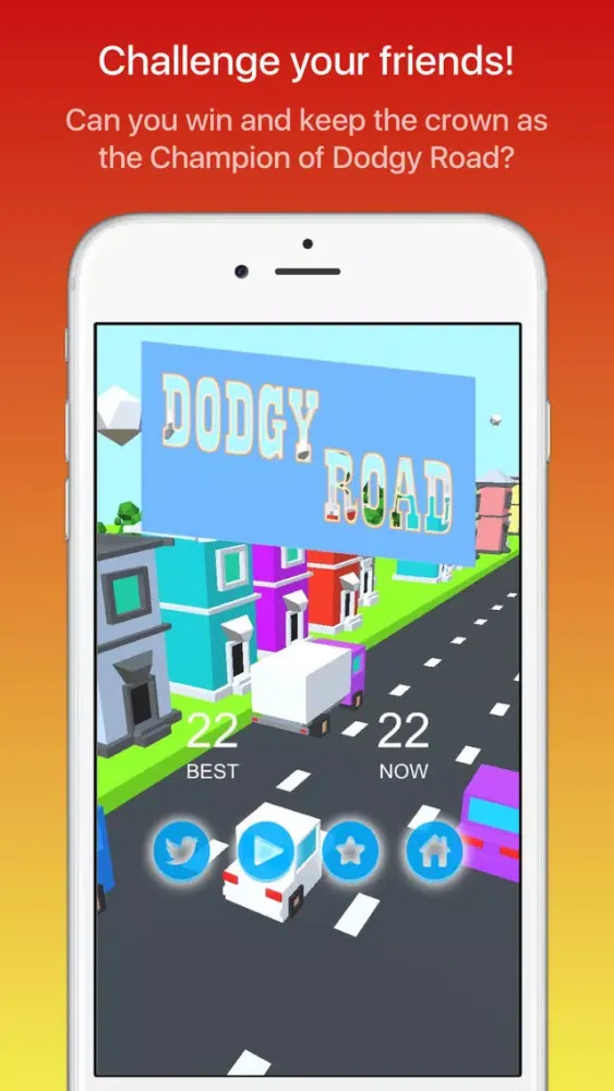 Dodgy Road - FREE Endless Arcade Obstacle Challenge Game Screenshots