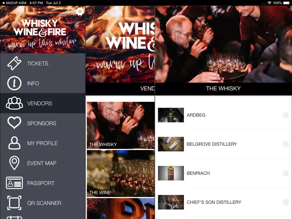 تصاویر Whisky, Wine and Fire 2019 iPad 