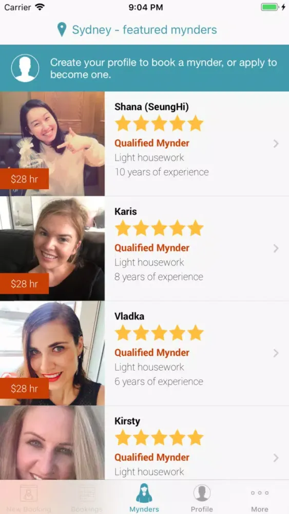 تصاویر Mynder-Book babysitters easily