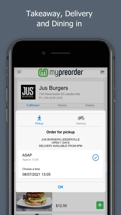 Capturas de pantalla de mypreorder - food & drink