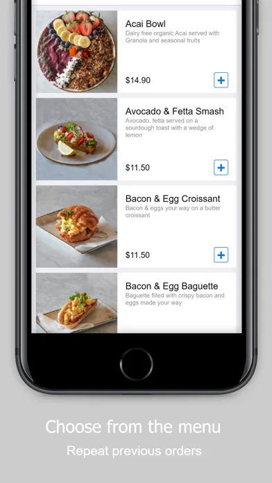 Capturas de pantalla de mypreorder - food & drink