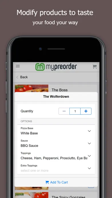 Capturas de pantalla de mypreorder - food & drink