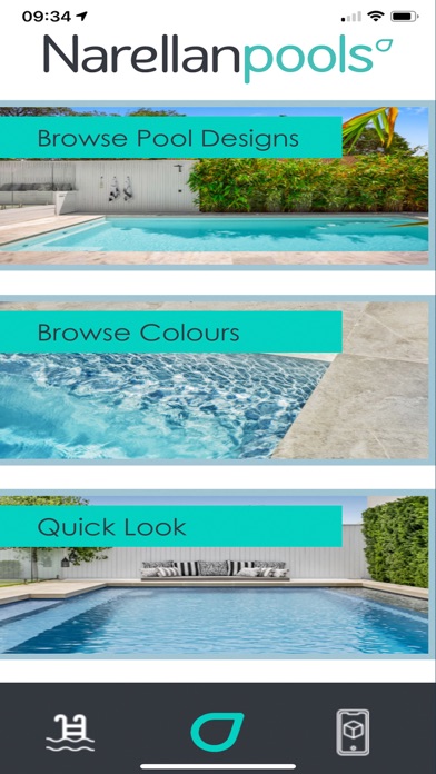 Capturas de tela do Narellan Pools AR