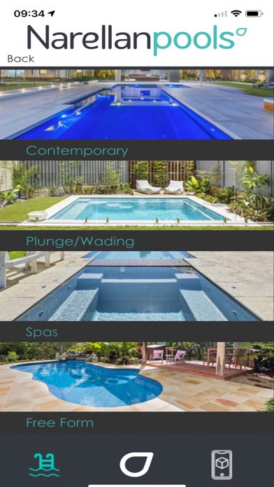 Capturas de tela do Narellan Pools AR