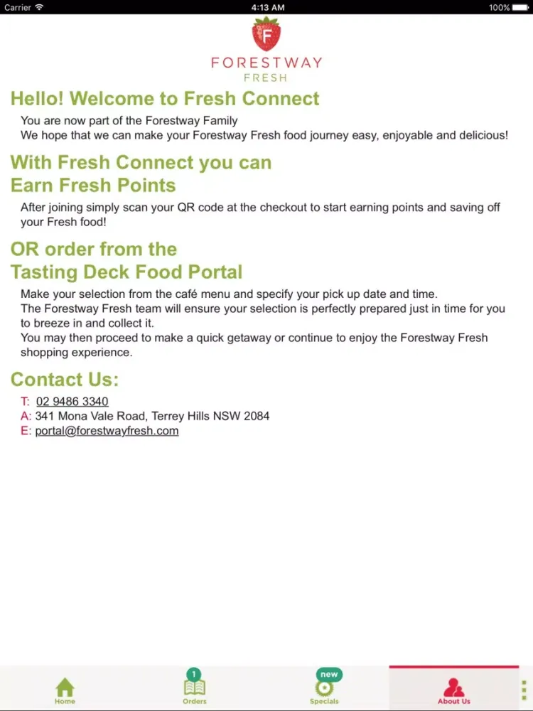 Forestway Fresh iPad  스크린샷