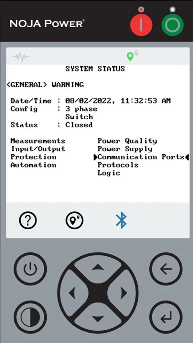NOJA Power Remote HMI स्क्रीनशॉट