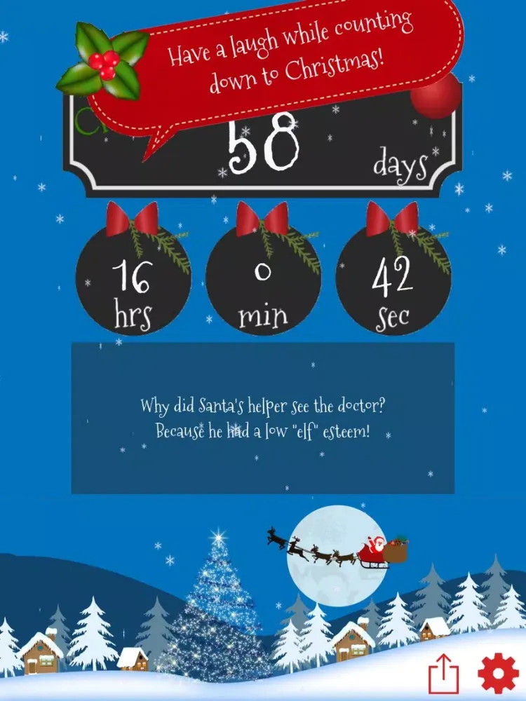 Captures d'écran de Funny Christmas Countdown iPad 