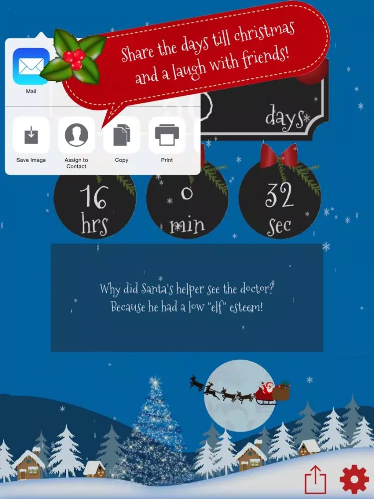 Captures d'écran de Funny Christmas Countdown iPad 