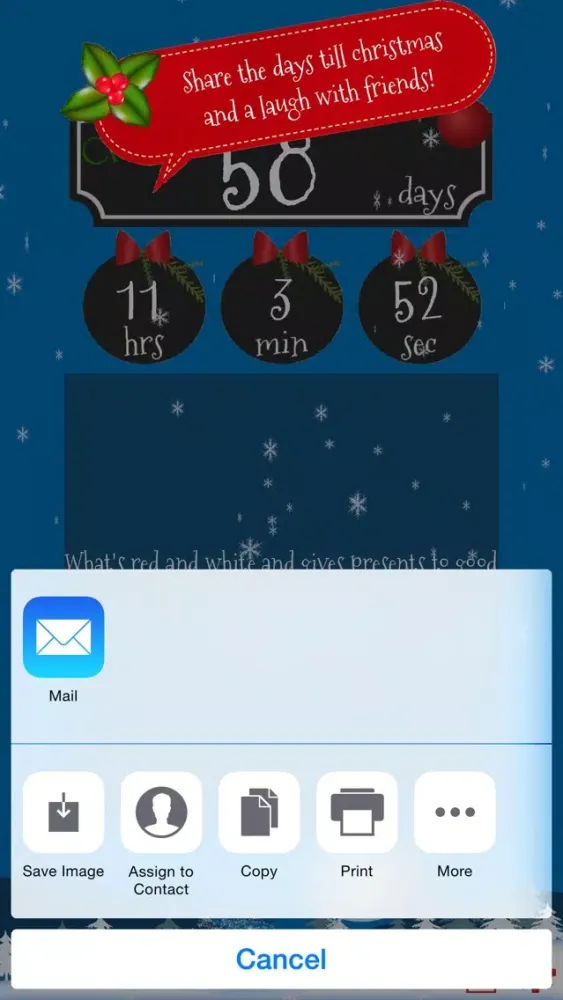 Captures d'écran de Funny Christmas Countdown