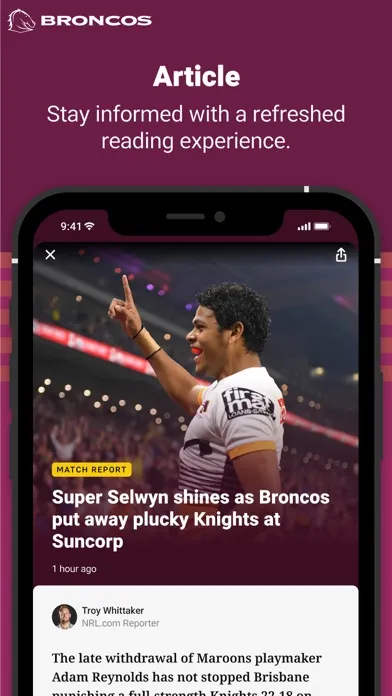 Capturas de tela do Brisbane Broncos