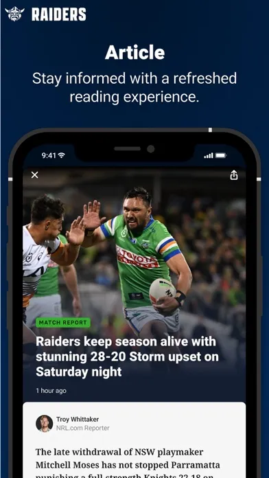 Canberra Raiders स्क्रीनशॉट