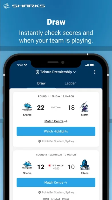 Capturas de pantalla de Cronulla Sharks