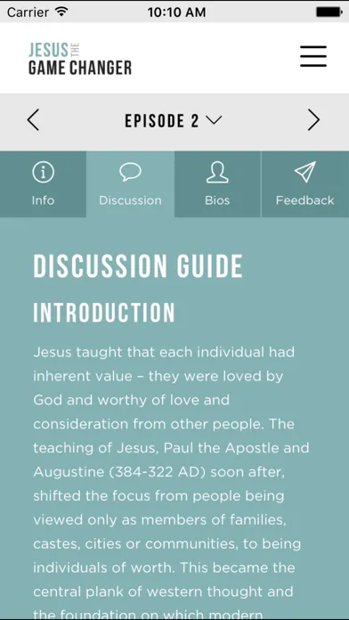 Tangkapan layar Jesus The Game Changer