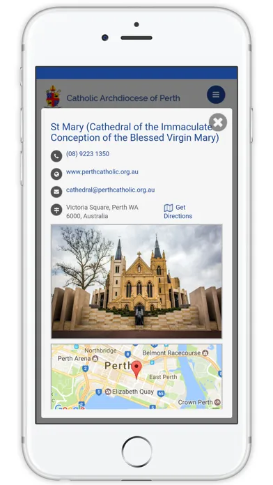 ภาพหน้าจอของ Catholic Archdiocese of Perth