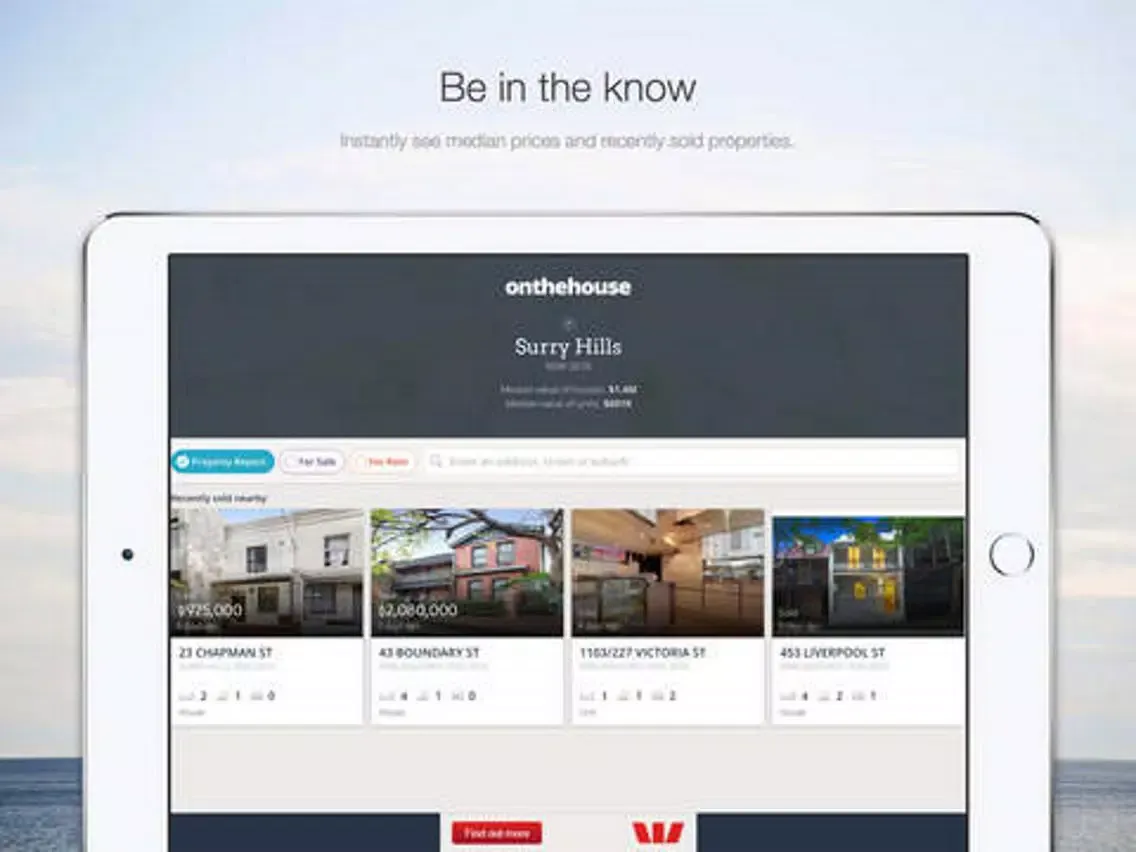 صور Onthehouse Property Values iPad 