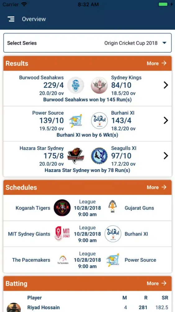 Origin Cricket Cup 스크린샷
