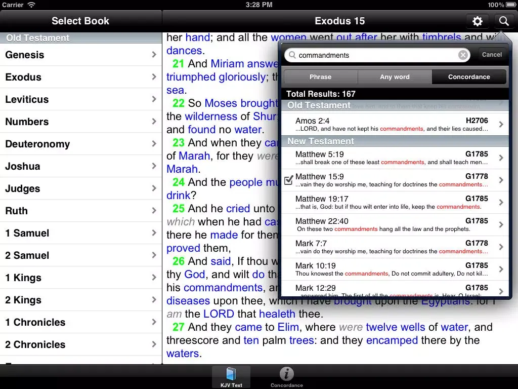 Strong's Concordance Lite iPad  스크린샷