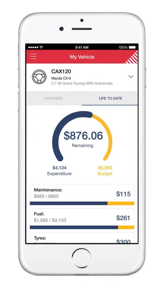 Capturas de tela do ORIX Customer Companion