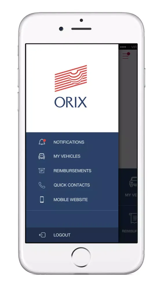 Capturas de tela do ORIX Customer Companion