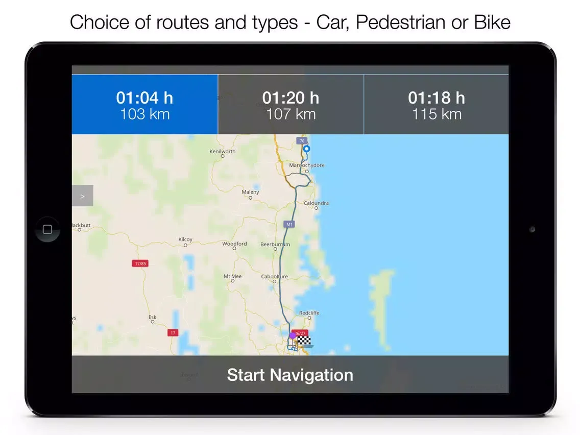 Tangkapan layar California Offline Maps iPad 