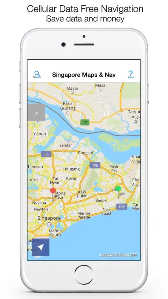 Tangkapan layar Singapore Offline Maps and Offline Navigation