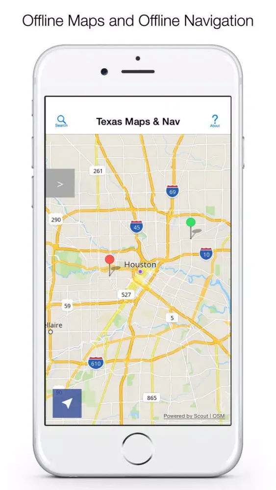 Texas Offline Maps and Offline Navigation应用截图