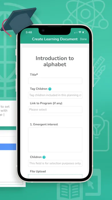 Capturas de tela do OWNA Childcare App