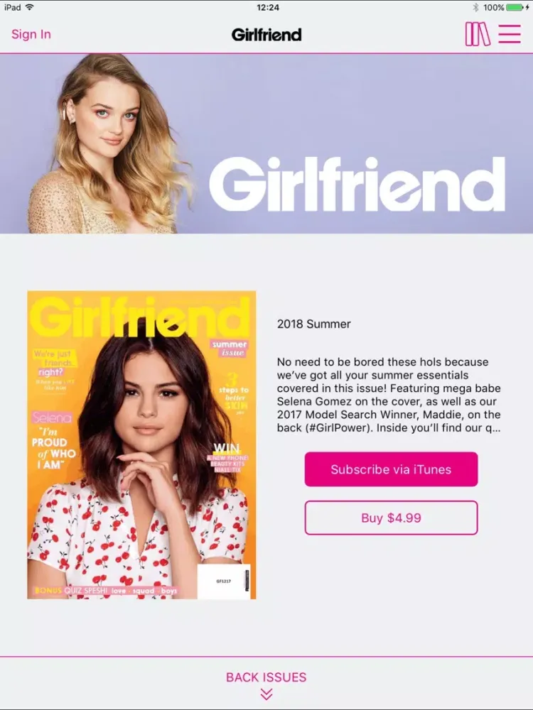 Girlfriend Mag iPad  Ekran Görüntüleri