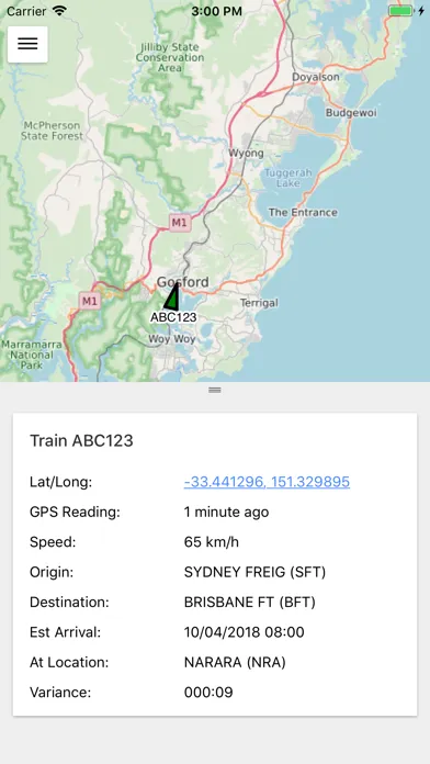 Captures d'écran de Fleet Tracker Pacific National