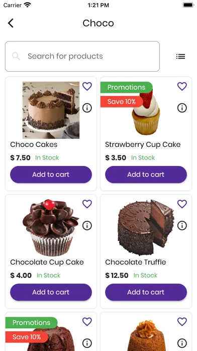 mOrder App Screenshots
