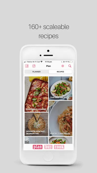 Plan Buy Cook meal planner स्क्रीनशॉट