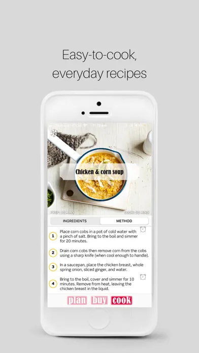 Plan Buy Cook meal planner स्क्रीनशॉट