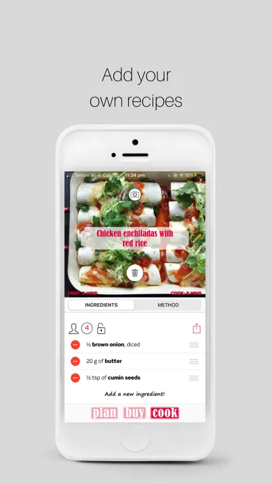 Plan Buy Cook meal planner स्क्रीनशॉट