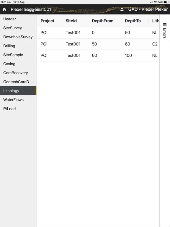 Plexer Logger iPad 應用截圖