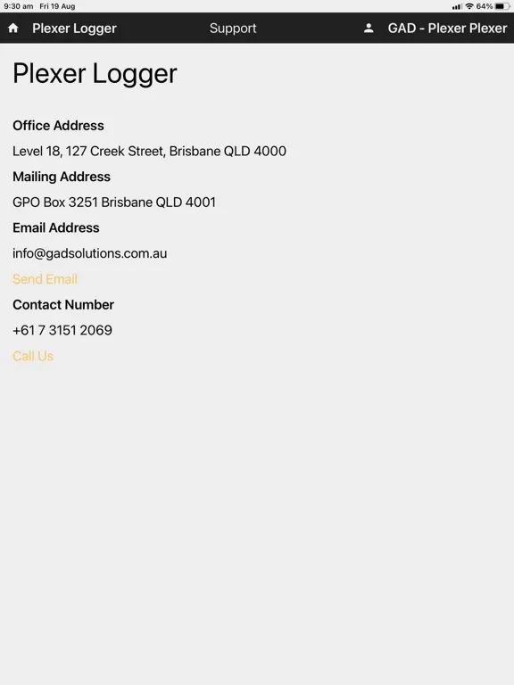 Plexer Logger iPad 應用截圖