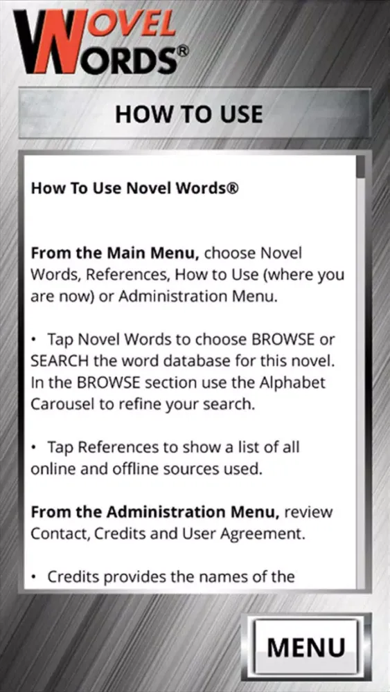 Novel Words Collection应用截图