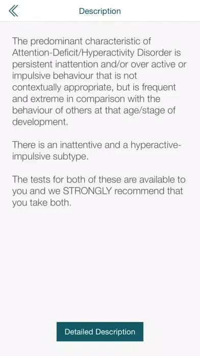 Attention Deficit ADHD Test應用截圖