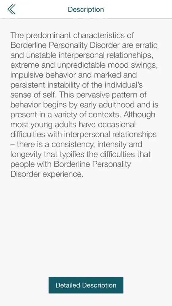 Borderline Personality D Test স্ক্রিনশট