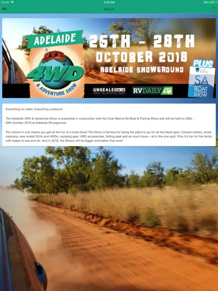Adelaide 4WD Show iPad 應用截圖