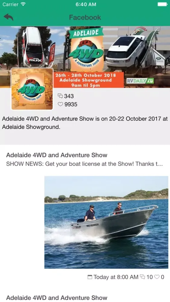 Adelaide 4WD Show應用截圖