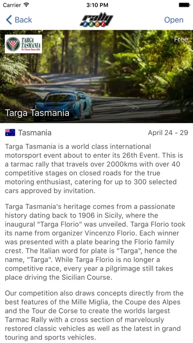 Zrzuty ekranu RallySafe - Spectators app