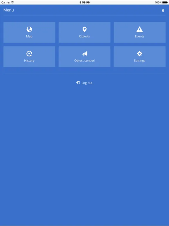 Tangkapan layar Ready Track iPad 